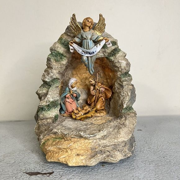 Fontanini Lighted Christmas Nativity crèche  with Music - Roman Angel Christmas - Picture 1 of 10